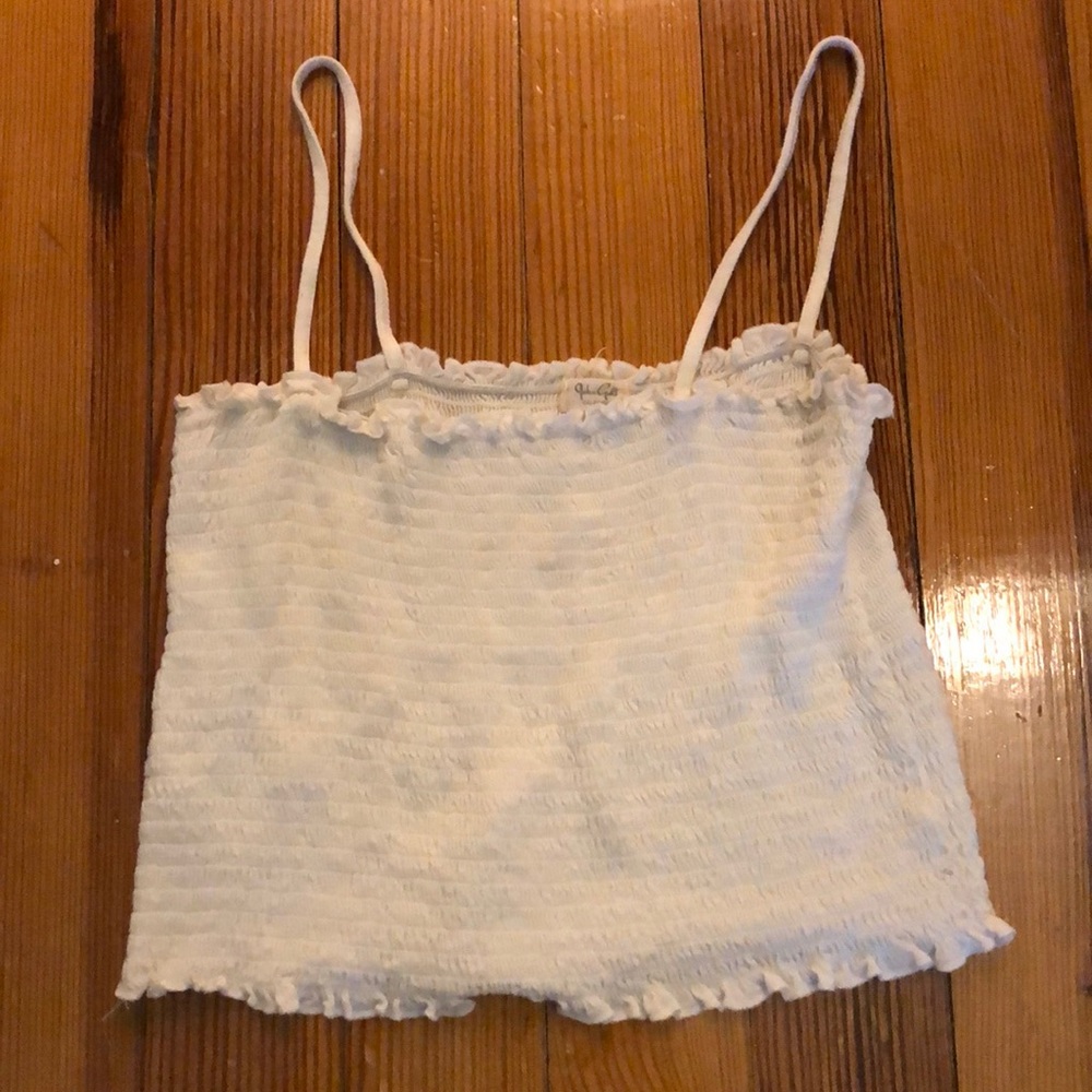 John Galt white tank top